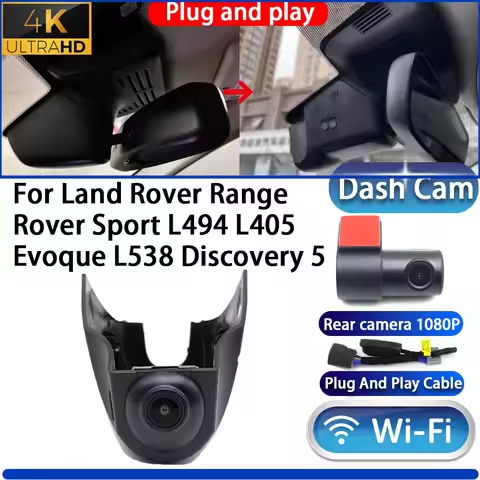 For Land Rover Range Rover Sport L494 L405 Evoque L538 Discovery 5 L462 LR5 Dash Cam Camera DVR 4K U