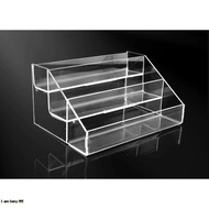 Acrylic Oil Rack Multifunctional 3-Tier Acrylic Mini Doll Figure Rack/