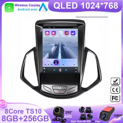 9.7inch Android 14 Carplay For Ford EcoSport Eco Sport 2013-2018 GPS Navigation Stereo Car Multimedi