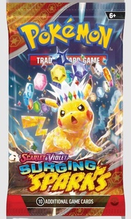 POKEMON TCG : SCARLET & VIOLET - TWILIGHT MASQUERADE / SURGING SPARKS BOOSTER PACK  (10 CARDS PER PA