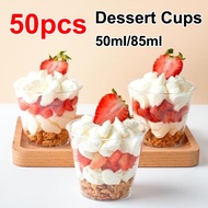 50ml Disposable Dessert Mousse Cups Clear Shot Glass Birthday Party Dessert Plastic Cup