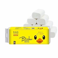 ZhuXiaoBai Toilet Paper 12 roll Tissue NOT Cutie Compact 竹小白原生木浆卷纸卫生纸厕纸无芯一提12卷