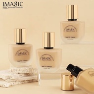 IMAGIC Matte Holding Liquid Foundation Flawless Waterproof Oil Skin Sweatproof Lightweight Sweat Wat