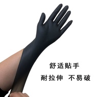 WJ02Semoshi Disposable Tattoo Tattoo Embroidery Thick Gloves Black Nitrile Food Grade Catering Car Maintenance Protectio