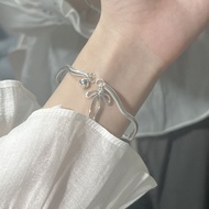 Silver Bracelet Bell Ribbon Bracelet Korean Möbius Bracelet Adjustable Bff Bracelet