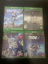 Xbox One Skater XL / Playerunknown Battlegrounds / Just Dance 2022 / Ride 4 特價