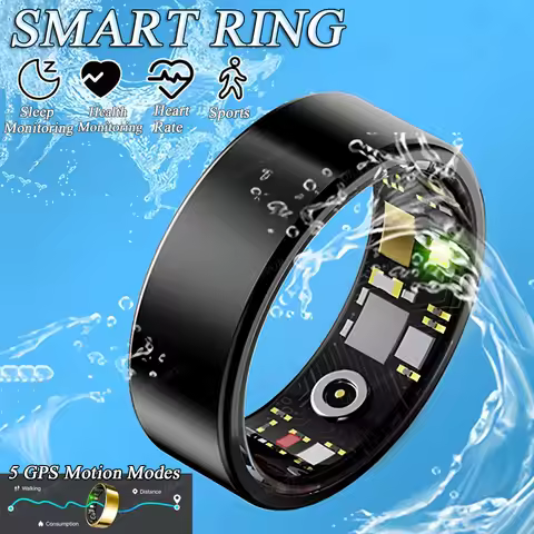 2026 New Video Control GPS Motion Smart Ring Men Women Heart Rate&Blood Oxygen Monitor Smartring 5AT