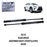 ABSORBER,BOOT (FRONT)(LH)(RH) LEXUS NX200
