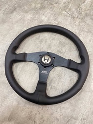 MUGEN Steering Wheel HONDA CIVIC TYPE-R DC5 EK/EG High Quality HONDA H Logo Steering Wheel Leather /