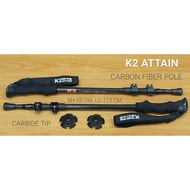 K2 attain carbon pole ไม้เท้าเดินป่า