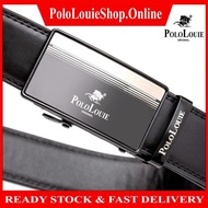 Original Polo Louie Men's Auto Lock Buckle Belt Formal Business Strap Belts Tali Pinggang Lelaki