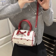 JOSALEM Crossbody Bowling Bag, Polka Dot Bow Boston Handbag, Messenger Bag Single Shoulder Waterproo