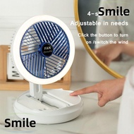 SMILE Table Fan USB Charging Wall Mounted Adjustable Air Cooler Fan