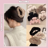 Korean Style Fashion Hairpins Large High-Grade Shark Clips Ladies Plush Clips Penyepit Rambut 发夹