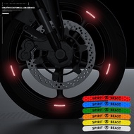 Motorcycle universal Tire reflect light Sticker Reflective Wheel 12 inch 14 inch 17 inch 18 inch Mot