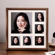 Wooden 6-Grid Photo Frame photo display customization couple memories