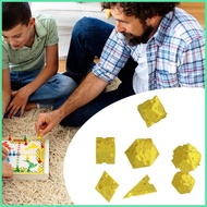 Game 7 Pieces Cheese Table Games 3D Printed Fun Toy for Math Learning Decision Making Classroom Trav