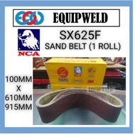 NCA SX625F 100mm X 610mm / 915mm Sanding Belt 4" (1 Roll) P40 P60 P80 P100 P120 Sand Paper Cloth Bel