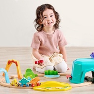 【德國Hape】恐龍世界火車軌道組