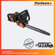 [HARDWAREPLUS] WORX - WG385E 40V (2*4.0Ah) BL Brushless Chainsaw with Power Share Technology
