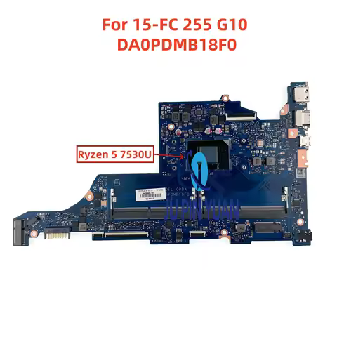 N40868-601 0PDA Mainboard For HP 15-FC 255 G10 Laptop Motherboard DA0PDMB18F0 N36056-601 With Ryzen 
