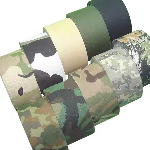 5M Outdoor Camouflage Tape WRAP Hunting Waterproof Self Adhesive Camo Tape Stealth Bandage 0.05m x 5