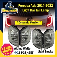 OFFER Perodua Axia 2014-2022 Light Bar Dynamic Tail Lamp - Albino White/Light Smoke Lampu Belakang A