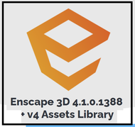 NEW!  Enscape 3D 4.1 + v4 Assets Library | FULL VERSION | LIFETIME USE | COMES IN A USB FLASHDRIVE