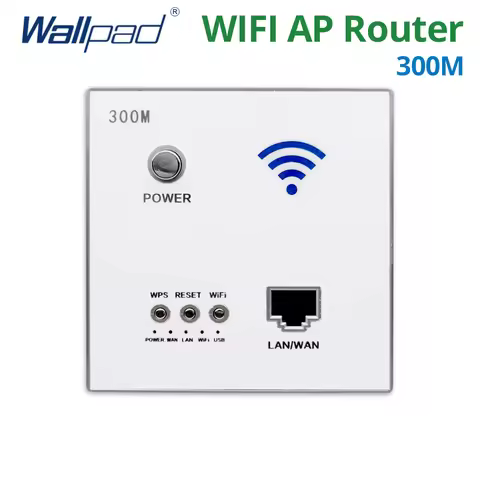 300M Wall Embedded Wireless WIFI AP Router Network Socket Outlet Wall Charger WiFi Smart Socket Elec
