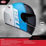 ORIGINAL Helm Bell Qualifier Ascent Matte Black Cyan Full Face Helmet