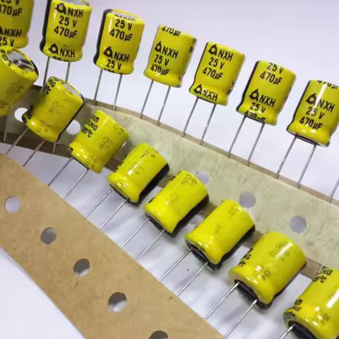20PCS Long-life High Ripple Electrolytic Capacitor 25V 470uF 25V 10X13