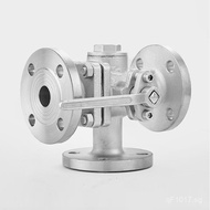 Stainless Steel Flange Supply304316Carbon Steel Q44FQ45F-16P Three-way Ball Valve Manual Three-way V