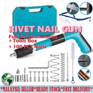 Rivet Nail Gun Manual steel Gun Free 100PCs Nails Concrete Wall Metal Nail Steel Gun