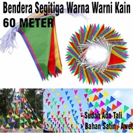 [ 60 METERS ] Triangle Carnival Flag Colorful Triangle Flag/