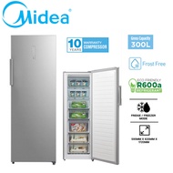 Midea Upright Freezer MUF-307SS 300L Upright Freezer No Frost Peti Beku
