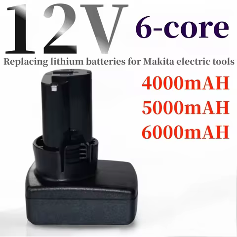 12V 4000/5000/6000mAh Rechargeable Li-ion Battery for Makita BL1014, DF030D, DF330D, LCT203W Power T