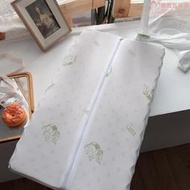【一隻裝】枕芯枕頭負離子曲線波浪乳膠枕A品枕套家用成人護頸椎