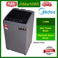 Midea 7.5KG Fully Auto Washing Machine Washer Mesin Basuh Midea 8.5KG MFW-EC850 | MFW-EC750