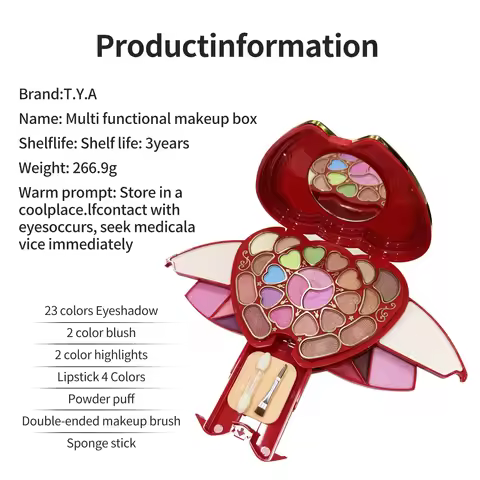 Makeup Gift Set for Women Full Kit All in One Box 31Color Face Powder Eyeshadow Palette Make up Lip 