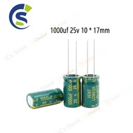 25V 1000UF board Capacitor 1000uf 25v 10 * 17mm electrolytic