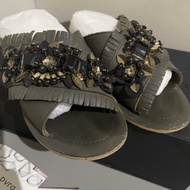 [PRELOVED] Pvra Sandal Beads Army 38 muat 39 bukan Sepatu Heels