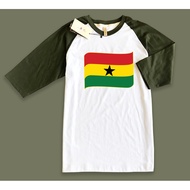 Raglan World Cup T-shirt World Cup Ghana flag