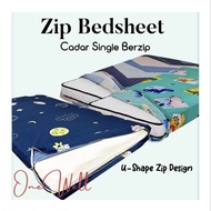 Single Zip / Cadar Zip / Single Zipped Bedsheet / Cadar Berzip / Zip Bedsheet / Zipper单人拉链床单