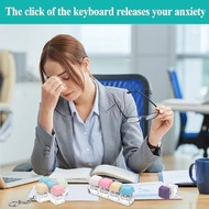 6-Piece Keyboard Decompression Keychain Clicky Creamy Fidget Keyboard Clicky Creamy Fidget Decompres