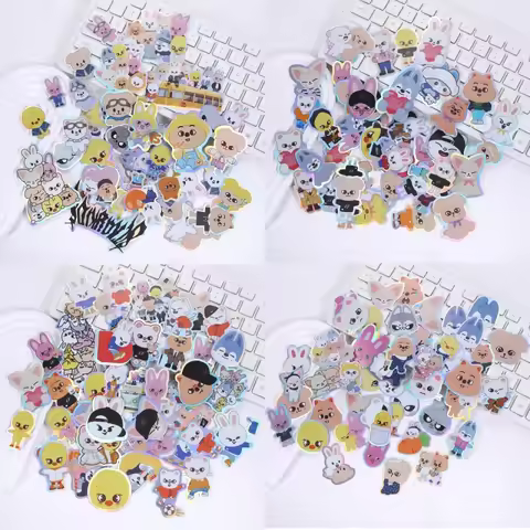 Stray Kids Animal Cartoon Stickers 50P SKZOO Creative Handbooks Mobile Luggage Decoration Stickers