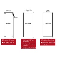 Bunting/Banner with PVC Pipe/Stand/Kayu(Wood) Murah