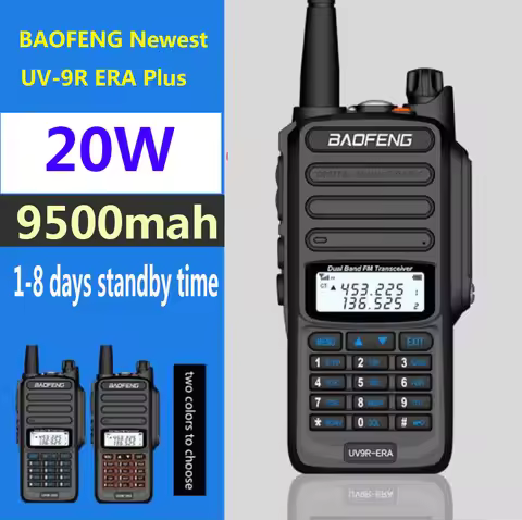 2025 IP68 waterproof baofeng uv 9r plus 20w ERA walkie talkie long range 30km car cb ham radio hf tr