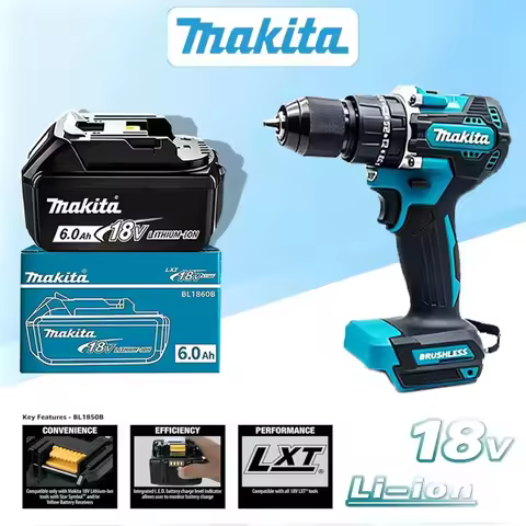 Original Makita 18V 6.0Ah 9.0Ah 5.0Ah Rechargeable Lithium Battery，High Capacity for Makita Power To