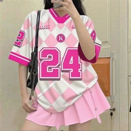 【Free custom name number】NUMBER 24 DRY T-SHIRT STANDARD SUBLIMATION JERSEY CUSTOM NAME BAJU FULLY SU