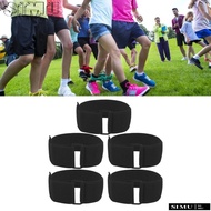 SIMULR 5pcs 3 Legged Race Bands, Firm Bands Durable Three Legged Race Games, Group Games Elastic Tie